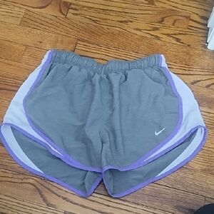 Nike Women's Athletic Shorts in Gray and Purple